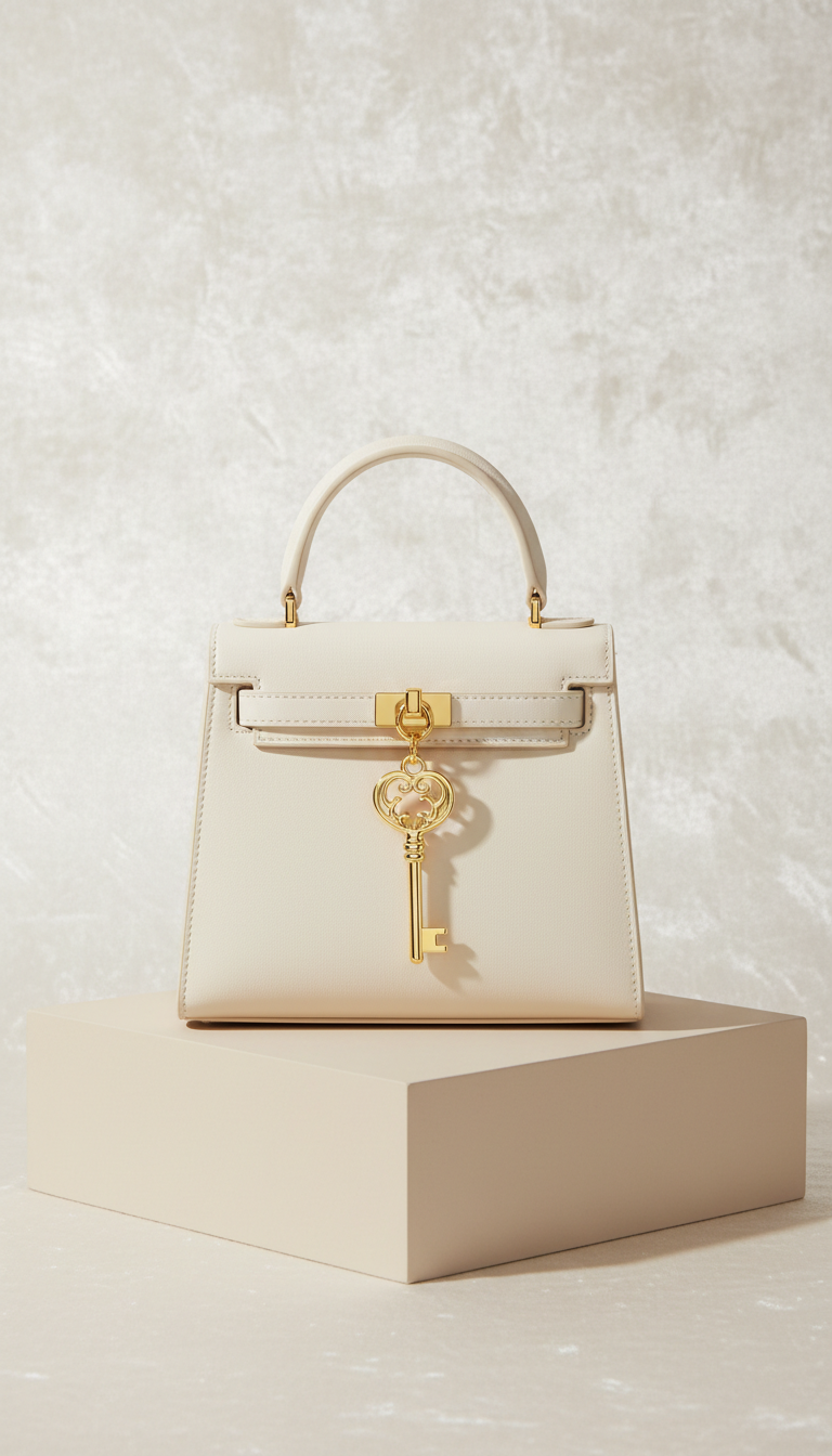 Golden Key 18k Bag Charm